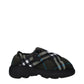 Burberry Green Fabric Slip-On Loafers