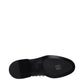 Valentino Garavani Black Leather Oxfords And Derbies