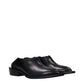 Moschino Black Leather Mules