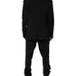 Dolce & Gabbana Black Cotton Single Breasted 2 Piece Suit