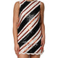 Dolce & Gabbana Multicolor Sequin Embellished Shift Dress