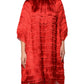 Dolce & Gabbana Red Silk Tiers Fringe Shift Knee Length Dress