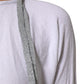 PINK MEMORIES White Cotton Short Sleeves Round Neck Blouse Top