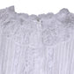 Dolce & Gabbana White Cotton Floral Lace Long Sleeves Top