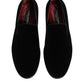 Dolce & Gabbana Black Velvet Loafers Formal Men Dress Shoes