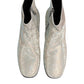 Dolce & Gabbana White Strass DG Logo Heels Ankle Boots Shoes
