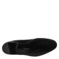 Dolce & Gabbana Black Chelsea Slip On Mid Calf Boots Shoes