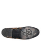 Dolce & Gabbana Black Floral Embroidery Men Loafers Shoes