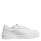 Dolce & Gabbana White Miami Leather Low Top Sneakers Shoes