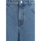 Rohe Blue Cotton Relaxed Fit Jeans