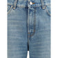 Haikure Blue Cotton Flared Jeans