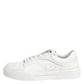 Dolce & Gabbana White Miami Leather Low Top Sneakers Shoes