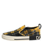 Dolce & Gabbana Multicolor Portofino Tartan Check Sneakers Shoes