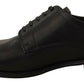 Dolce & Gabbana Black Lace Up Leather Men Formal Derby Shoes