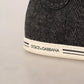 Dolce & Gabbana Gray Wool Cotton Casual High Top Sneakers
