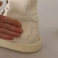 Dolce & Gabbana White Leather Lace Up Mens Boots