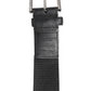 Dolce & Gabbana Black Polyester Leather Metal Buckle Belt