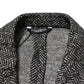 Dolce & Gabbana Black White Double Breasted Men Suit Blazer