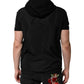 Dolce & Gabbana Black Sleeveless Hooded Logo Plaque Jacket