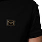 Dolce & Gabbana Black Sleeveless Hooded Logo Plaque Jacket