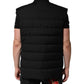Dolce & Gabbana Black Sleeveless Parka Logo Plaque Jacket