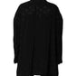 Dolce & Gabbana Black Polyester Logo Monogram Coat Jacket