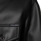 Dolce & Gabbana Black Polyester Button Down Biker Jacket