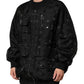 Dolce & Gabbana Black Cargo Windbraker Logo Mania Jacket