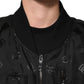 Dolce & Gabbana Black Cargo Windbraker Logo Mania Jacket