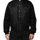 Dolce & Gabbana Black Polyester Logo Plaque Bomber Jacket
