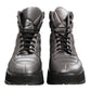 Dolce & Gabbana Silver Padded Mid Calf Lace Up Boots Shoes
