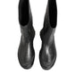 Dolce & Gabbana Metallic Black Pull On Rain Boots Shoes