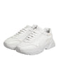 Dolce & Gabbana White Leather Daymaster Low Top Sneakers Shoes