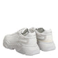 Dolce & Gabbana White Leather Daymaster Low Top Sneakers Shoes