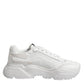Dolce & Gabbana White Leather Daymaster Low Top Sneakers Shoes