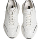Dolce & Gabbana White Daymaster Leather Low Top Sneakers Shoes
