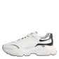 Dolce & Gabbana White Daymaster Leather Low Top Sneakers Shoes