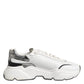 Dolce & Gabbana White Daymaster Leather Low Top Sneakers Shoes