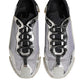 Dolce & Gabbana Black Silver NS1 Men Low Top Sneakers Shoes