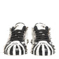 Dolce & Gabbana White Studded Printed Low Top Sneakers Shoes