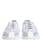 Dolce & Gabbana Purple White NS1 Lace Up Low Top Sneakers Shoes