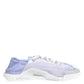 Dolce & Gabbana Purple White NS1 Lace Up Low Top Sneakers Shoes