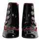 Dolce & Gabbana Black Jackie Buttoned Chelsea Boots Shoes