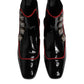 Dolce & Gabbana Black Jackie Buttoned Chelsea Boots Shoes