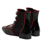 Dolce & Gabbana Black Jackie Buttoned Chelsea Boots Shoes