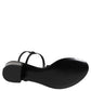 Dolce & Gabbana Black Leather Crystal Ankle Strap Sandals Shoes