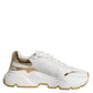 Dolce & Gabbana White Gold Daymaster Low Top Sneakers Shoes