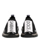 Dolce & Gabbana Black Sorrento Slip On Low Top Sneakers Shoes