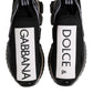 Dolce & Gabbana Black Sorrento Slip On Low Top Sneakers Shoes