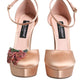 Dolce & Gabbana Pink Block Heels Ankle Strap Sandals Shoes